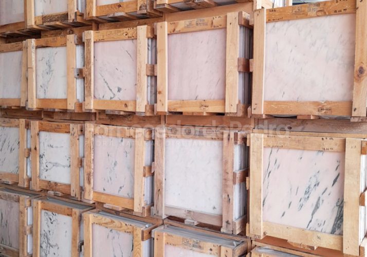 Ladrilhos 60x60x2cm de mármore Rosa Portugal